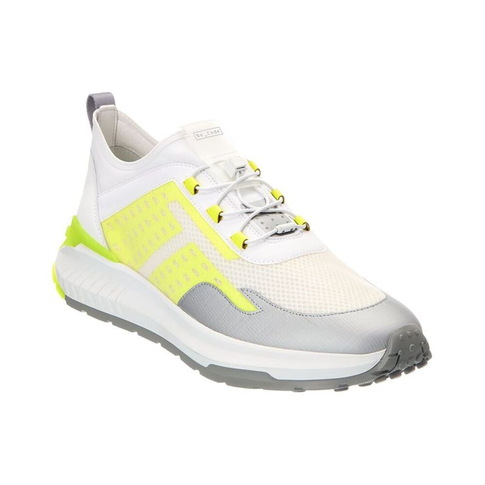 Tod's Leather & Canvas Sneaker, White
